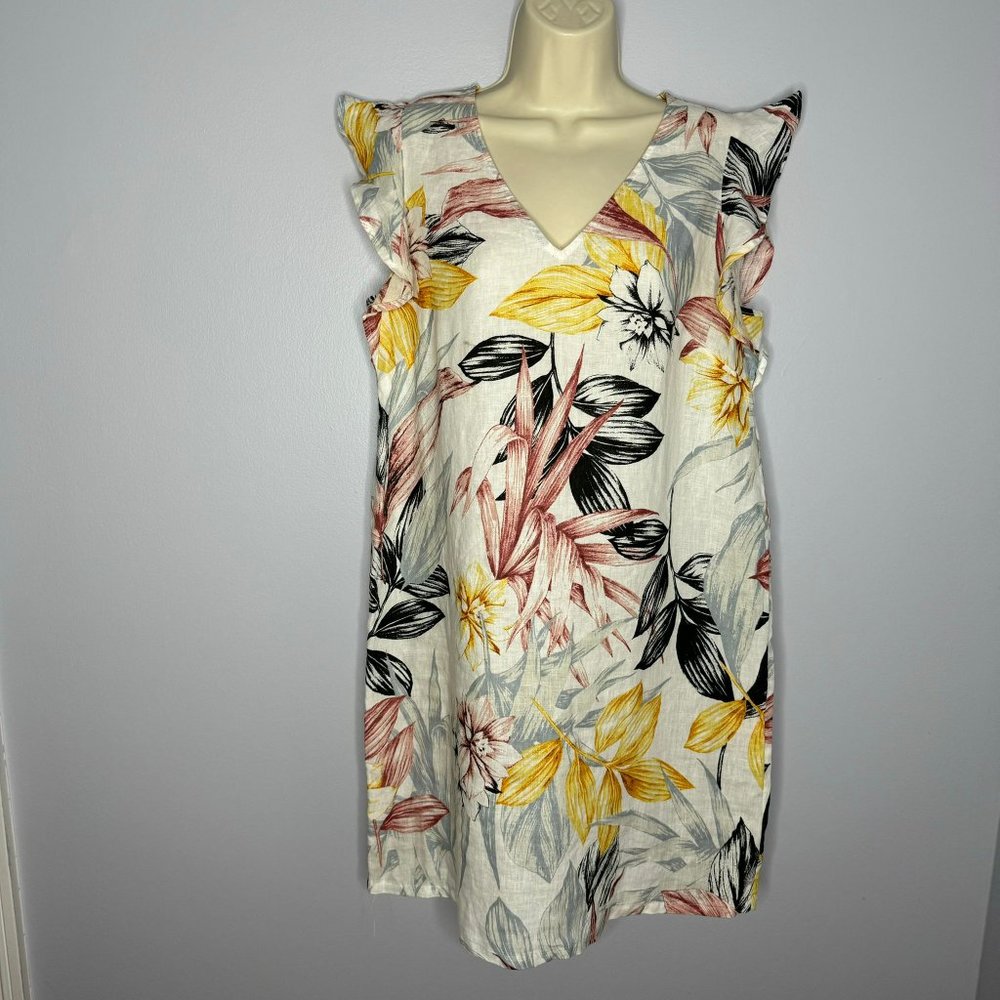 C&C California C&C California Linen Flutter Sleev… - image 2